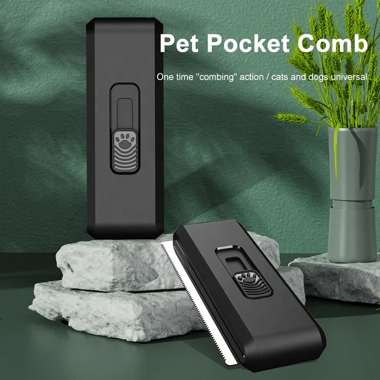 Portable Double Blade Pet Brush for Short and Long Hair Pet Cat Brush Self-Cleaning Dog Brush for Floating Hair Dog Comb