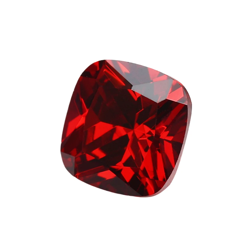 High Quality 5A Lab Grown Created Ruby Blood Red Synthetic Loose Diamond Fancy Shape Cushion Cut Ruby