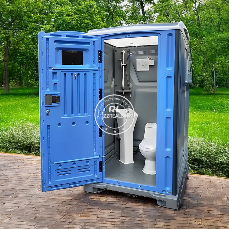 2025 Newly Designed Plastic Toilet Outdoor Portable Toilet Water Storage Sewage One-piece Toilet