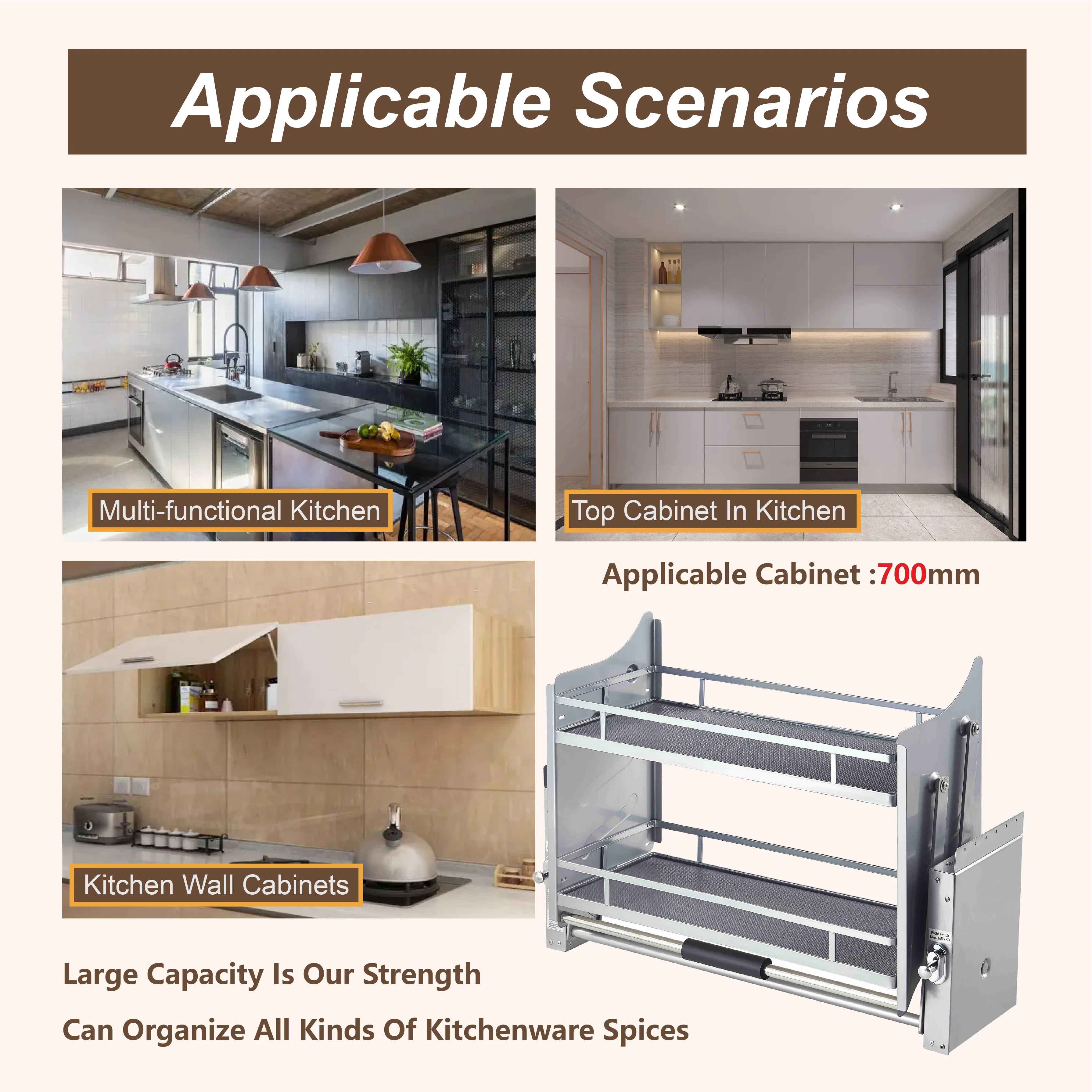 Kitchen Pantry Wall Storage Cabinet Renovation Ideas Lift Shelf Organizer Bowls Rack Shelves for Cupboard Wood Pull Down Basket