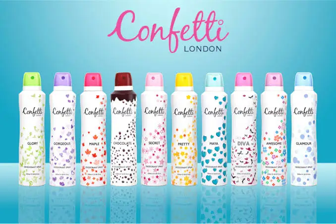 Confetti London Party Body Spray 250ml in Fresh Floral Fruity Woody Eau de Toilette Parfum Wholesale Price