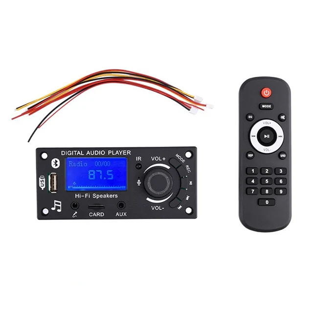 MP3 Decoder Board WMA WAV Decoding MP3 Player Audio Module Support FM Radio AUX USB