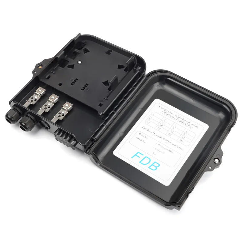 12 Months warranty Wall Pole Manufacturer FTTH Ip65 8core  ABS Mounted Fiber Terminal ODP 8 Core CE Fiber Optic Distribution Box