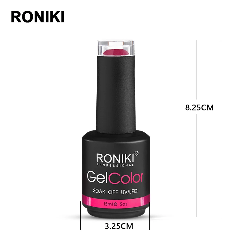  RONIKI бесплатный образец оптом замочить от частной этикетки oem Цвет УФ гель лак для