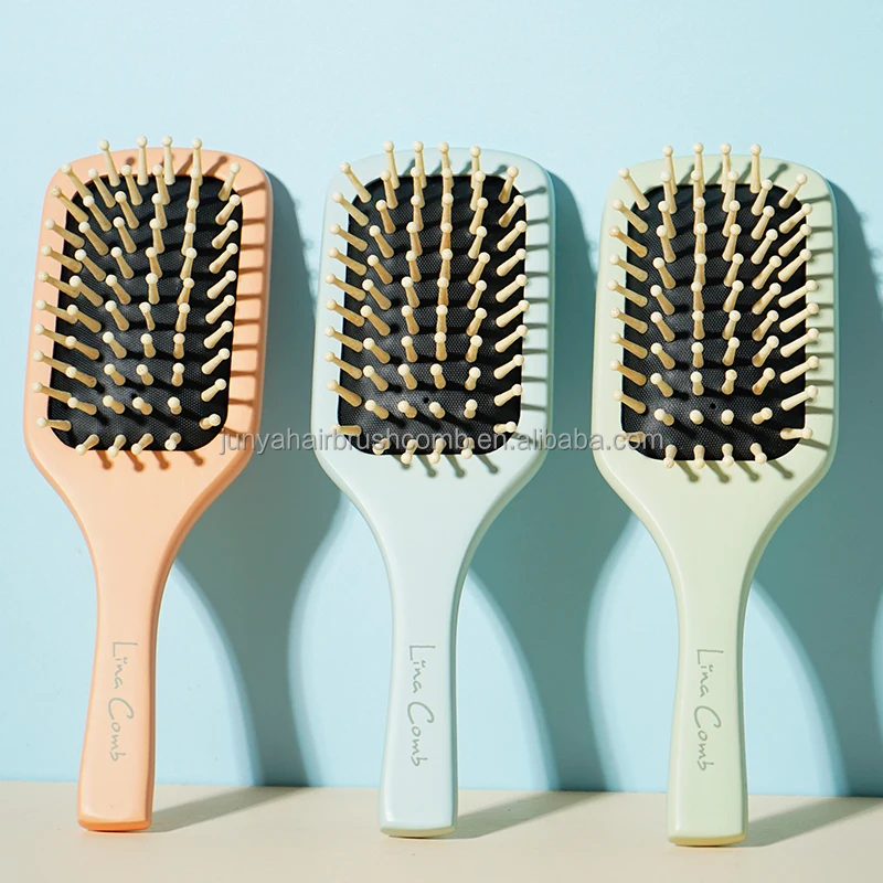 Scalp Massage Brush Bamboo Wide Wholesale  Tooth Comb Beard  Wood