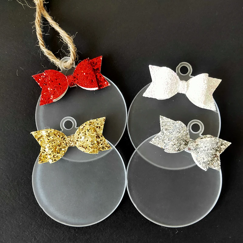 Popular Blank Acrylic Christmas Bauble For New Year Decoration