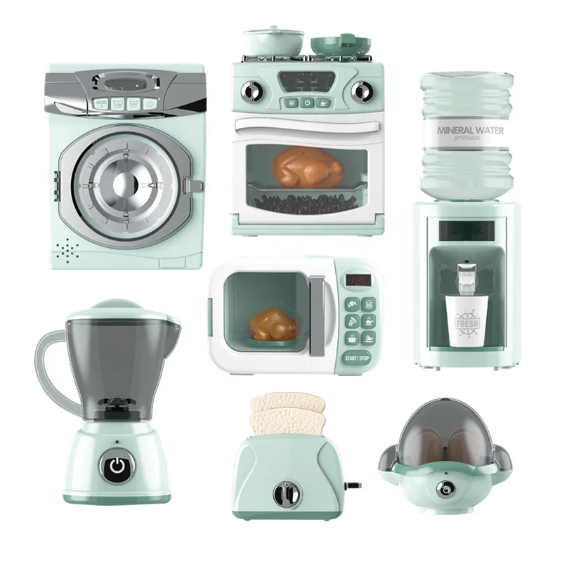Kids Mini Simulation Household Toys Children Role Play Kitchen Electric Home Appliance Toys