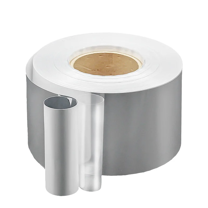 YH20511 factory direct supply 70μm Silver White PP Acrylic 30μm PET liner self adhesive label Material jumbo roll wholesale