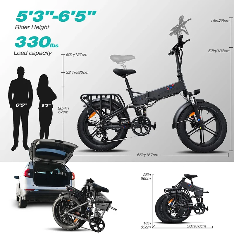 The FOB Price ENGWE ENGINE PRO 750w 48V 16Ah electric fat bike 21 speed adult bicycle step through e bike elektro bike