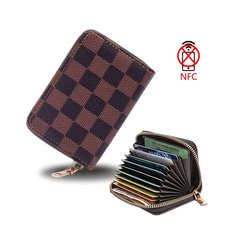 Fashionable Multi Card Holder Anti-Theft Brush  ID Card Bag Short And Large Capacity Organ Bag, Card sleeve