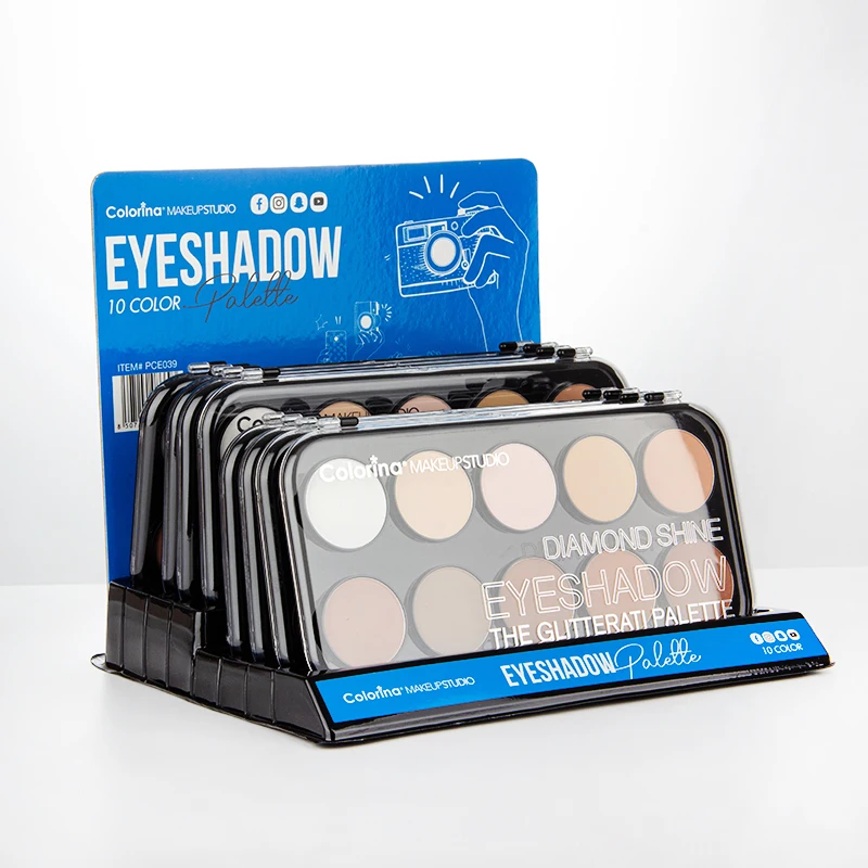 makeup cosmetics multi colored eye shadow supplier vendor high quality pigment cheap 10 colors matte eyeshadow palette