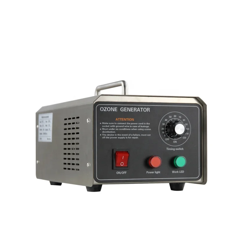 Ozone Generator 3g/h Ozone Machine Odor Remover with 0-120 min Time Setting for Rooms Cars Pets
