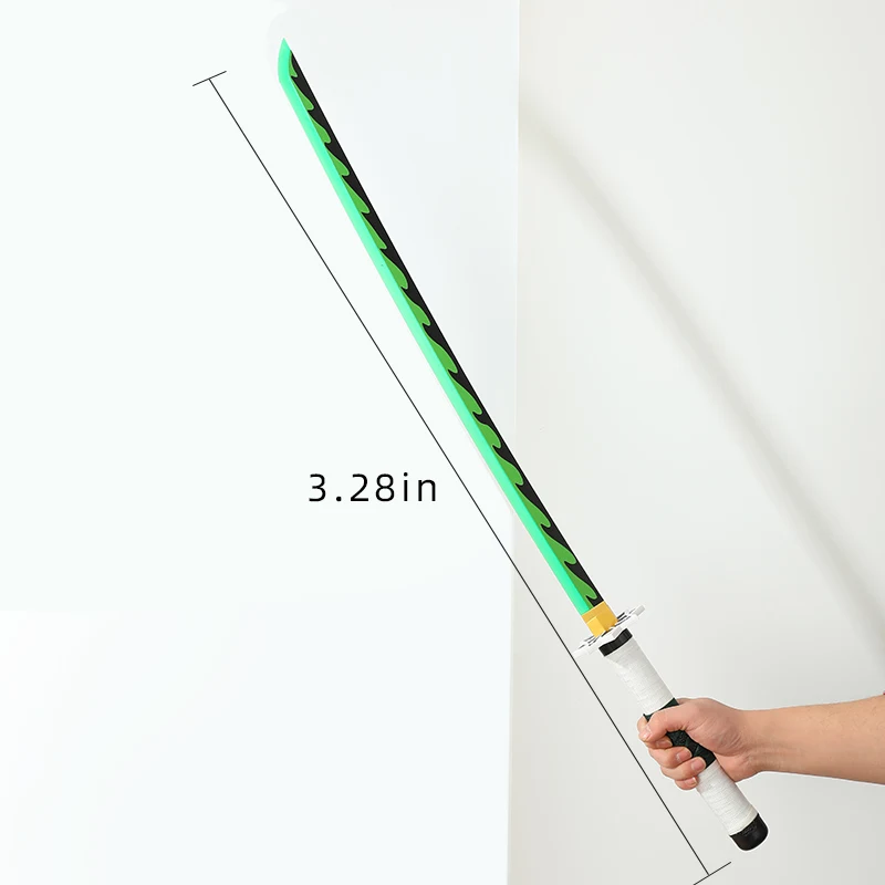 Rechargeable Luminous Shinazugawa Genya Japanese Anime Demon Slayer Toy Ninja Swords