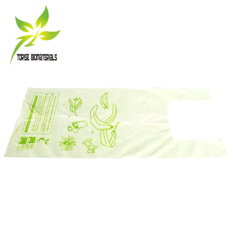biodegradable vegetable & fruits bag custom logo safe compost produce bag small trah bag for kitchen
