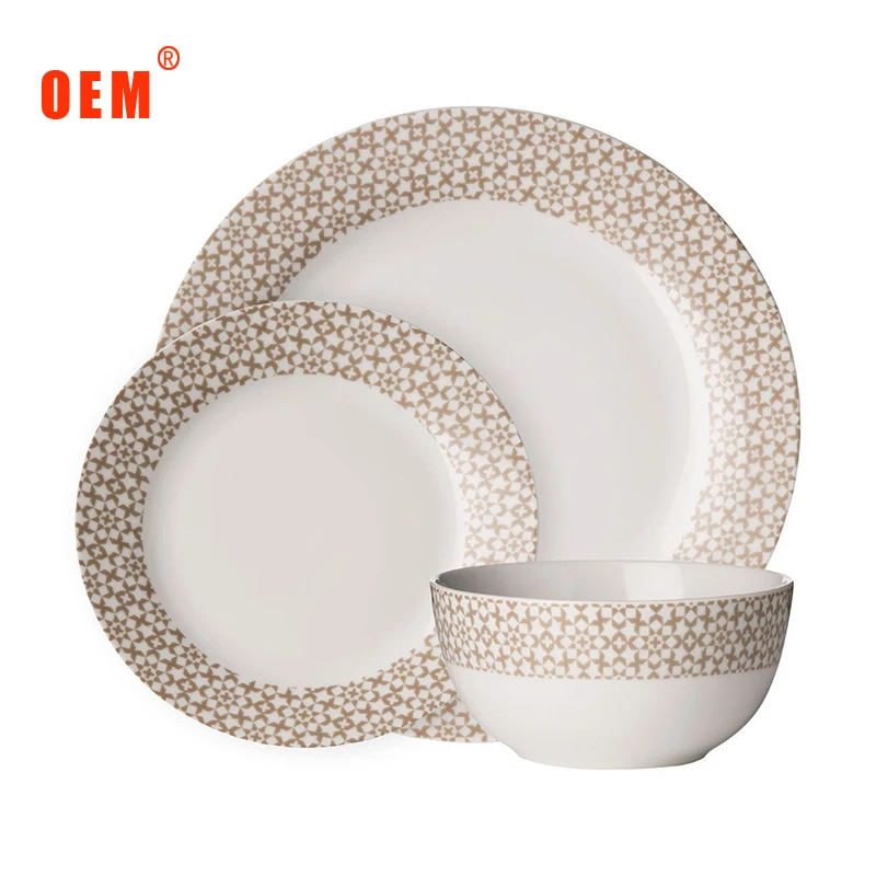 Керамическая фарфоровая посуда набор посуды семейная