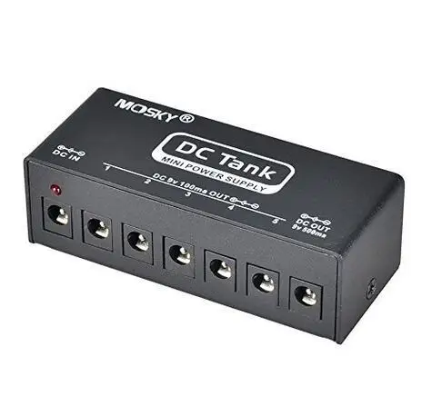 Mosky DC-Tank Mini Pedal Power Supply Guitar Effects Pedal 6 Isolated Output Power Short Circuit /Over Current Protection