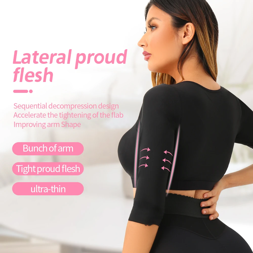 Women Post Surgery Bra Front Closure Compression Tank Top Posture Corrector Shapewear Arm Shaper