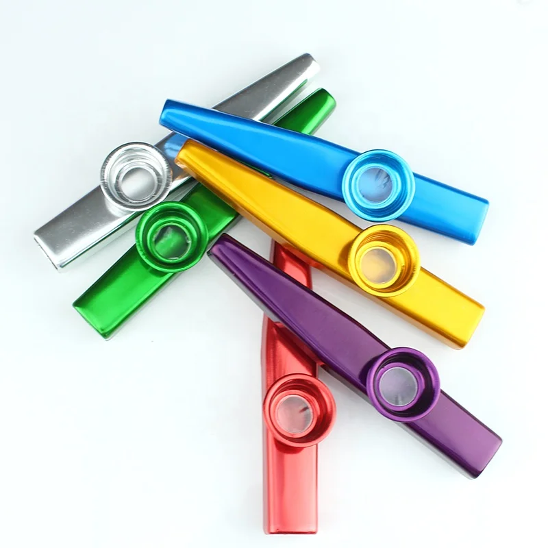 Educational Kazoo New Musical Instruments, Different Colors of Metal Kazoos for Kids Guitar, Custom Kazoo for Music Lovers