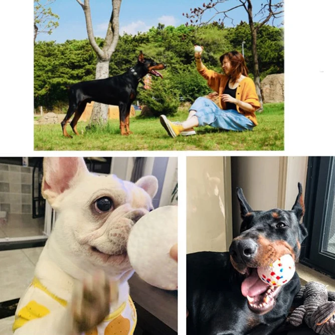Bite Resistant EPU Solid Ball Interactive Dog Chew Toy Pet Toys Accessories pet dog chew toy ball