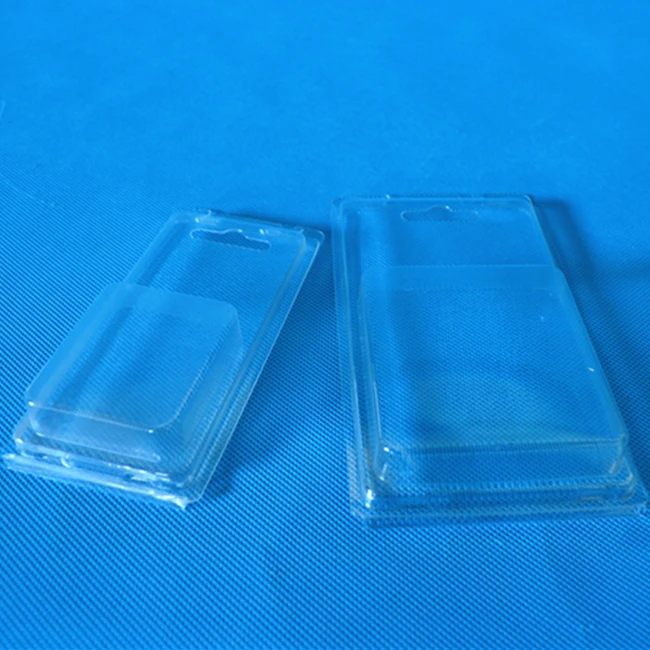manufacturer custom clear plastic clamshell gift card blister packaging for battery