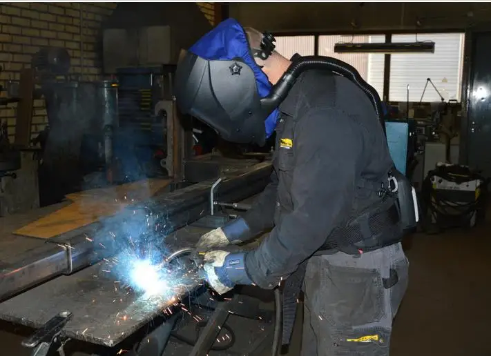 Sweden AKETEK True Color auto darkening welding helmet powered air purifying, welding hood papr for welders