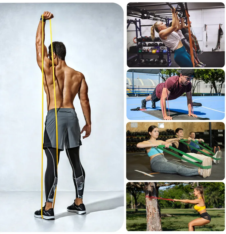 Custom Logo Women Fitness Circle Bands Resistance Exercise Stretch Resistance Bands Set Pull Up Assist Band For Workout