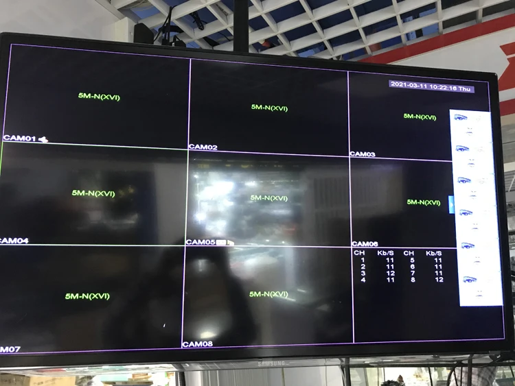 Factory Direct Sales High Quality 5MP 12V 3A 8 Ch Cctv Surveillance NVR DVR