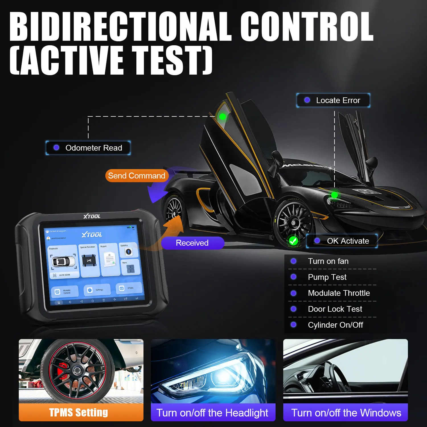 XTOOL D9S Pro OBD2 все системы двунаправленного сканирования диагностические инструменты для VW/BENZ/для BMW ECU онлайн программист