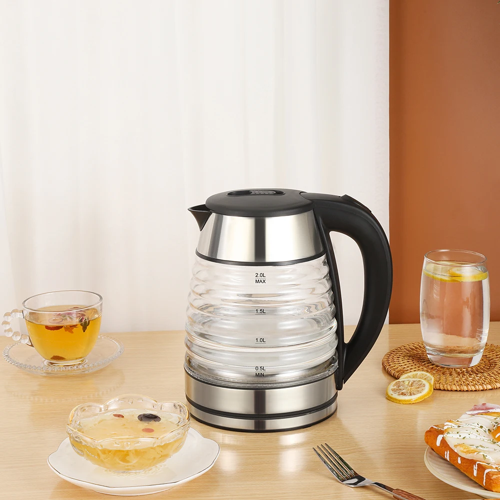 Wholesale 1.8L 1500W Black Portable Kettle Electric Tea Water Boiler Home Appliances