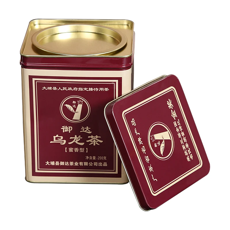 Пустая жестяная коробка для хранения чая металлическая банка квадратная жестяная коробка