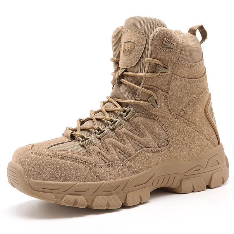 2024 New Sand Black Tactical Boots for Men Breathable Sneakers for Winter Outdoor Spring Summer Ankle Shoes for Russia Ukraine