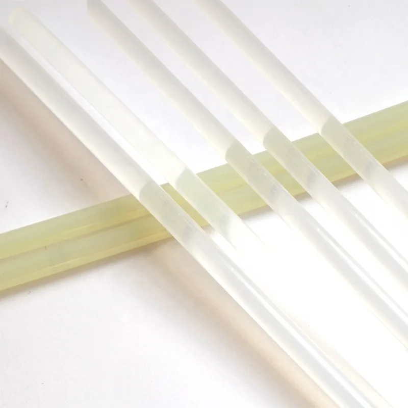 Super strong adhesion transparent 7mm hot melt glue stick suitable for sticking carton packaging