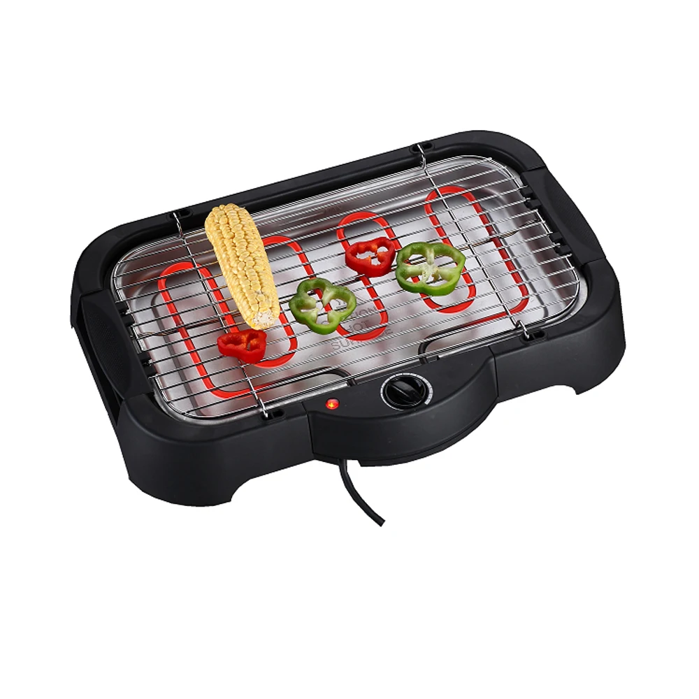 New Design Portable Electric Smokeless BBQ Grill Barbecue with Indicator Light and thermostat  Micro-switch