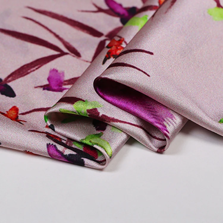 
Factory Wholesale Soft And Comfortable 100% Pure Natural Silk Satin Fabric Ladies Dress Clothing Fabric 