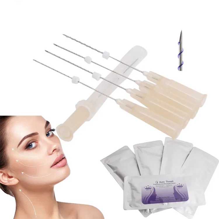 Ce Certificated Eye Brow Barb Screw Mono screw 27G 50MM Hilos Tensore Korea Nose Lifting Facial Lift Pdo Thread Face Lifting