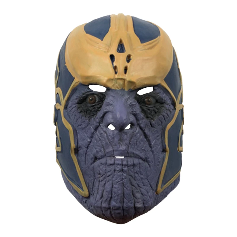 The Avengers Infinity War Cosplay Costumes Thanos Latex Mask Infinite Gauntlet Halloween Adult Masks