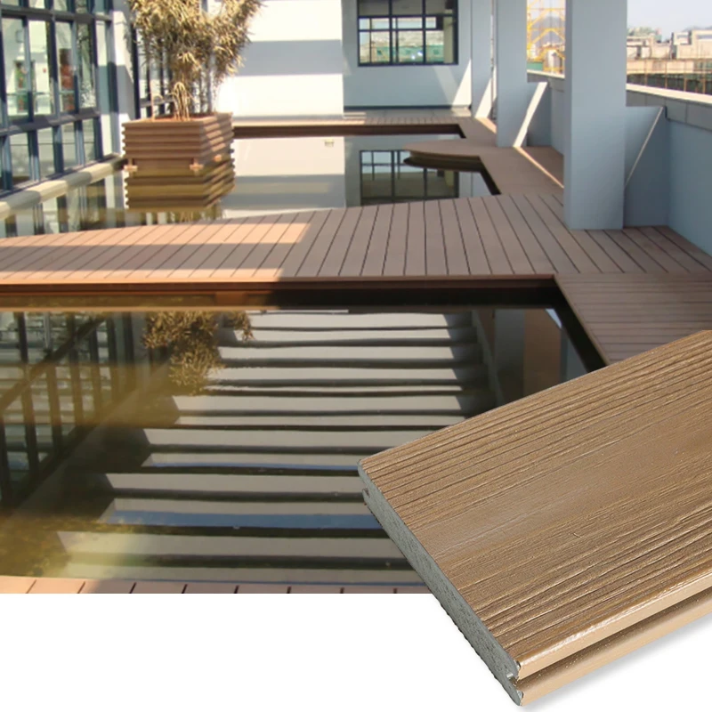 Special Offer Radiation-Proof Pvc Decking  Kit Resin Mineral Composite Decking Outdoor Flooring Deck terrace floor