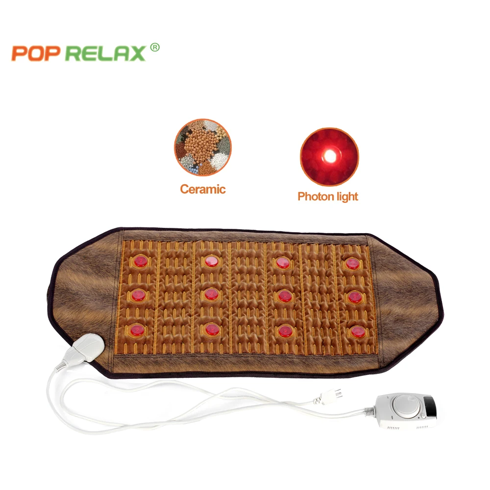 Поп расслабляющий нефритовый турмалиновый камень 45*95, отрицательный ионный Инфракрасный нагревательный коврик, оздоровительный и расслабляющий медицинский фотонный матрас