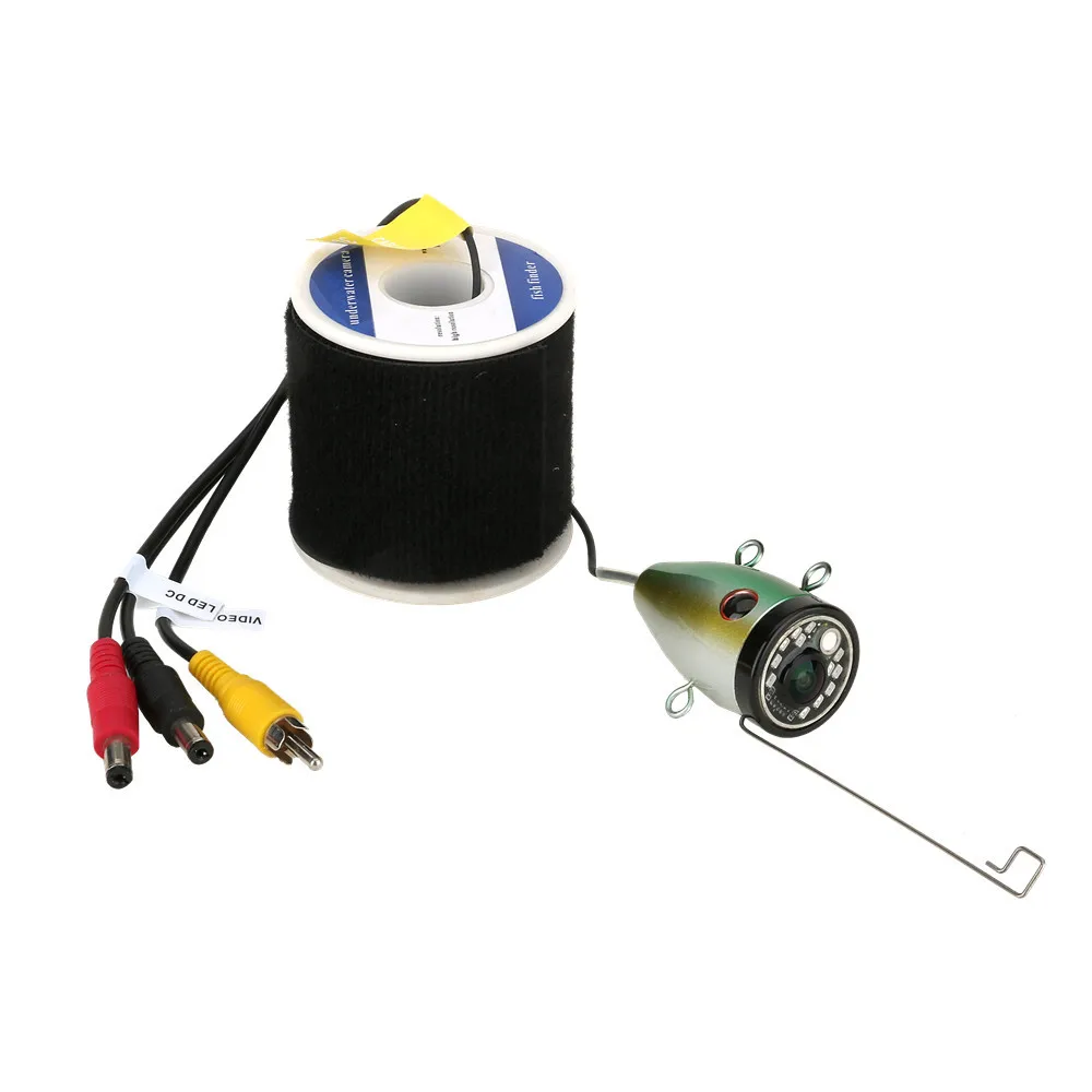 Portable Underwater Fishing Camera with Depth Temperature Display-Waterproof HD Camera and 7' LCD Monitor-Infrared Fish Finder