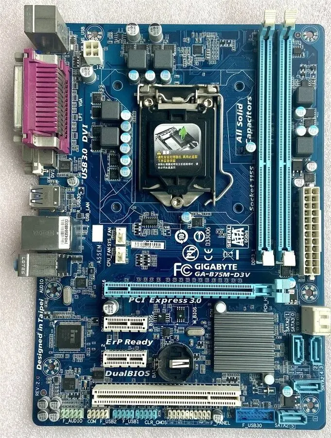 Подходит для Gigabyte/Gigabyte B75M-D3V Gigabyte B75 материнская плата все-твердотельного GA-B75M-D3V
