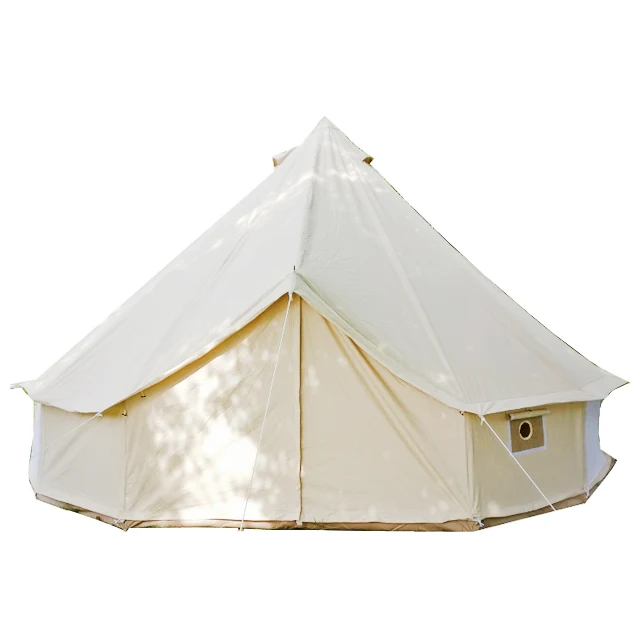Waterproof Outdoor Cotton Canvas Glamping 6m Bell Tent