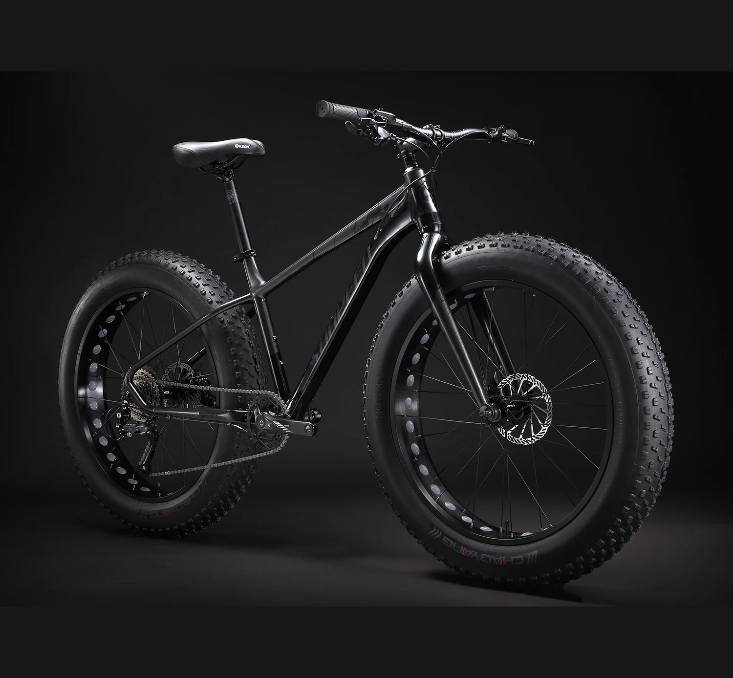 SUNPEED  26 inch downhill fat tire mountain bike with Shimano 9 speed