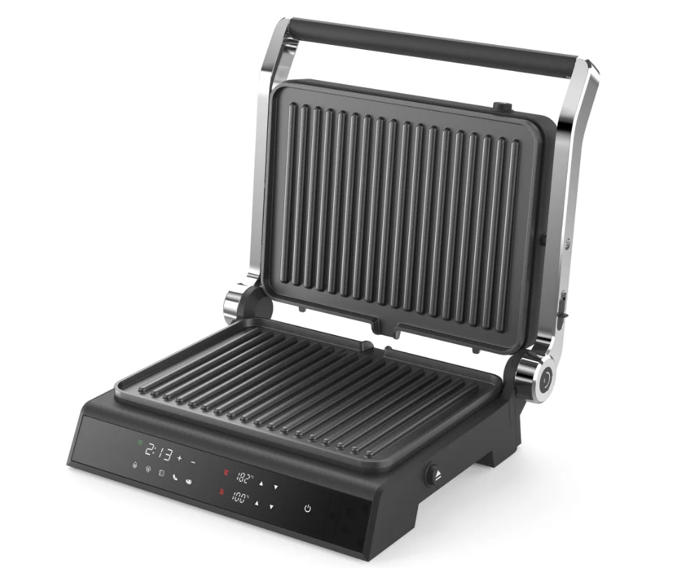 2000W Electric Contact Grill New Design Electric Grills Panini Commercial Gas Cast Iron Maker Contact Grill