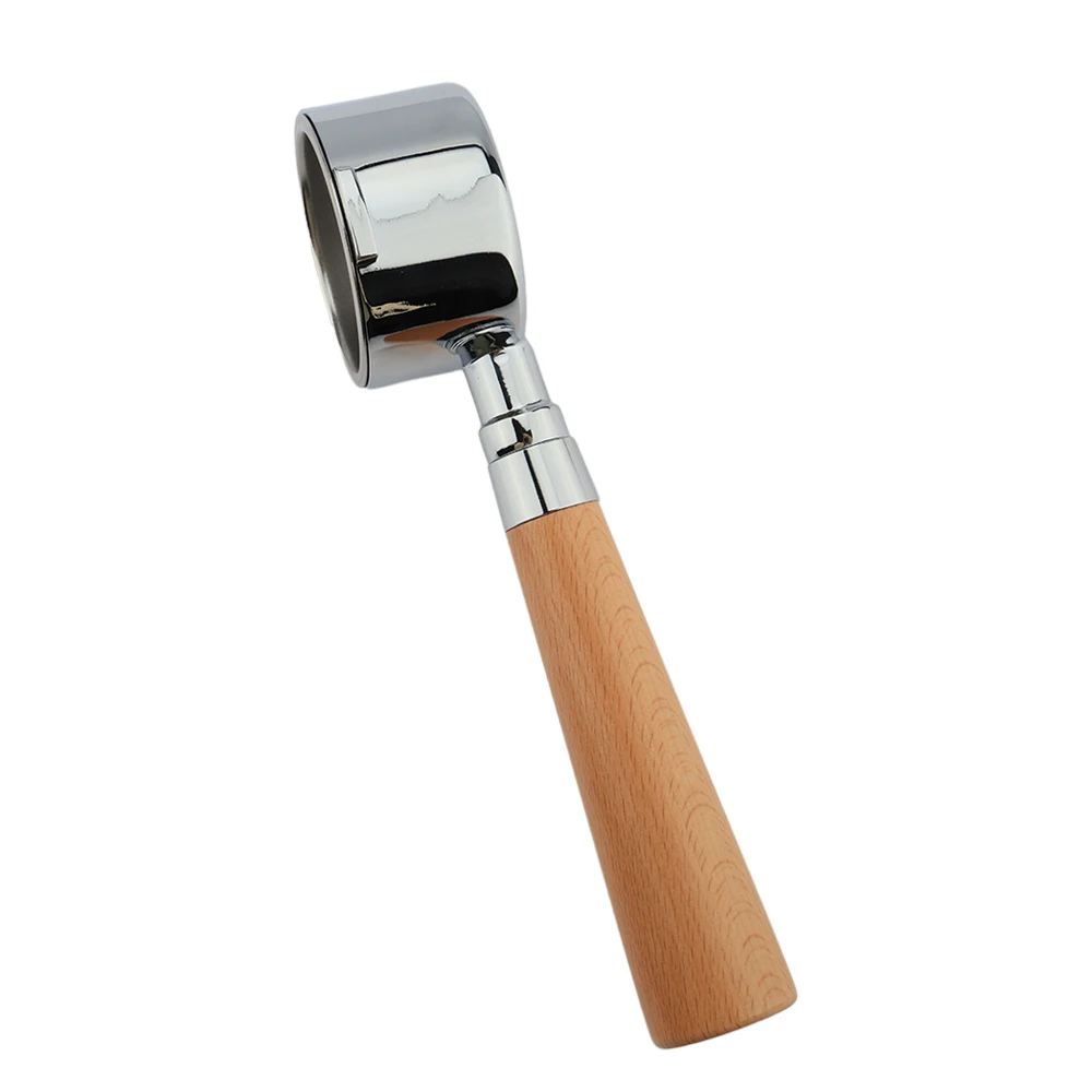 51mm 2 Ears Portafilter Beech wood Coffee Bottomless Portafilter Espresso Tools for Delonghi