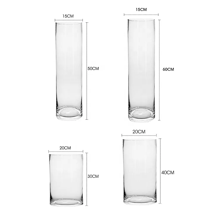 wholesale flower vase crystal vases cylinder vases for flowers home decor luxury