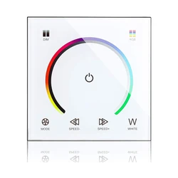 RGB LED Light Bar Controller Glass Touch Panel Wall Mount Led Control Dimmer For SMD 5050 3528 RGB LED Light Bar