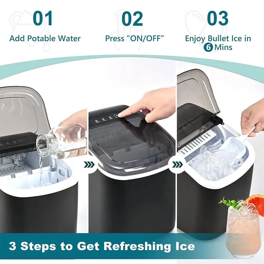 Ice Maker Ice Making Machine for Home Use with Factory Price Portable Countertop Ice Maker Machine