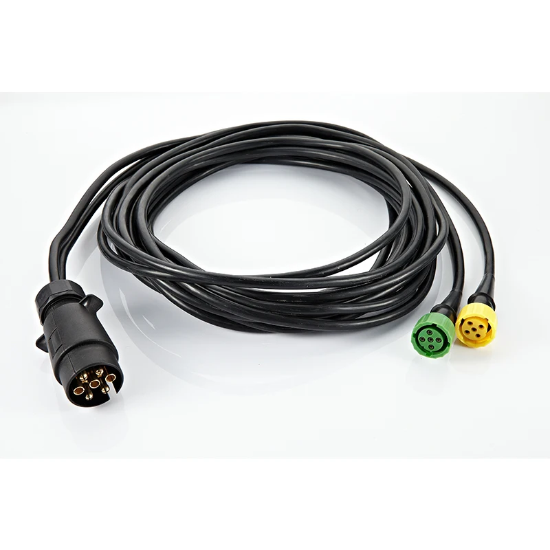 7 Pin Trailer Cable For Slurry Tankers, 7 Pin Connector to 5 Pin Wiring Harness