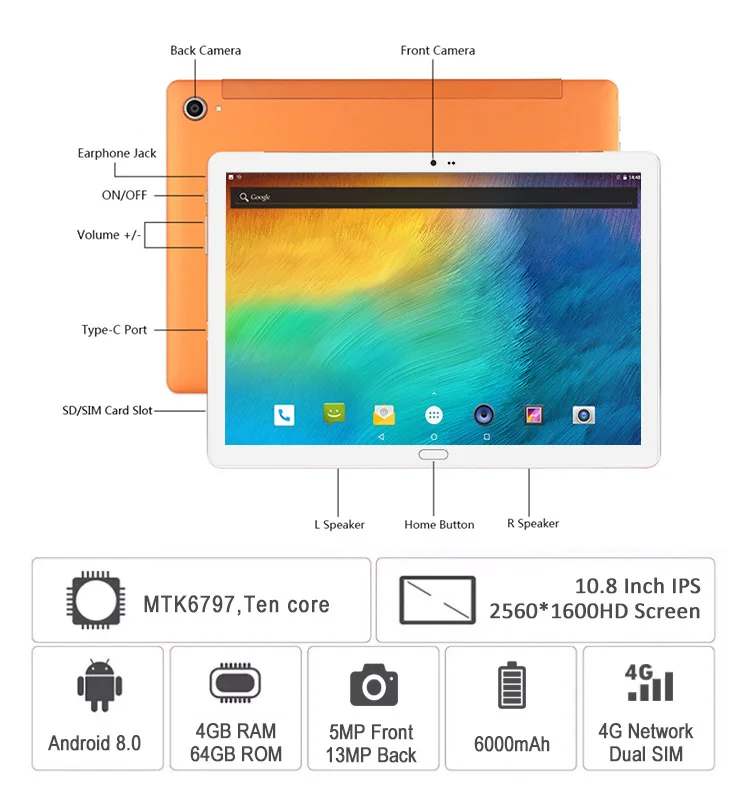 10 inch android tablet mt6771smart home tablet cheap 4GB 64GB android tablet 4g 10 inch with sim card pc