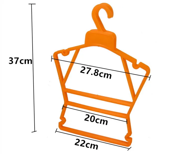 High Quality Multi Color Children Baby Hangers 2 Piece Set Plastic Clothes Hanger For Cloths